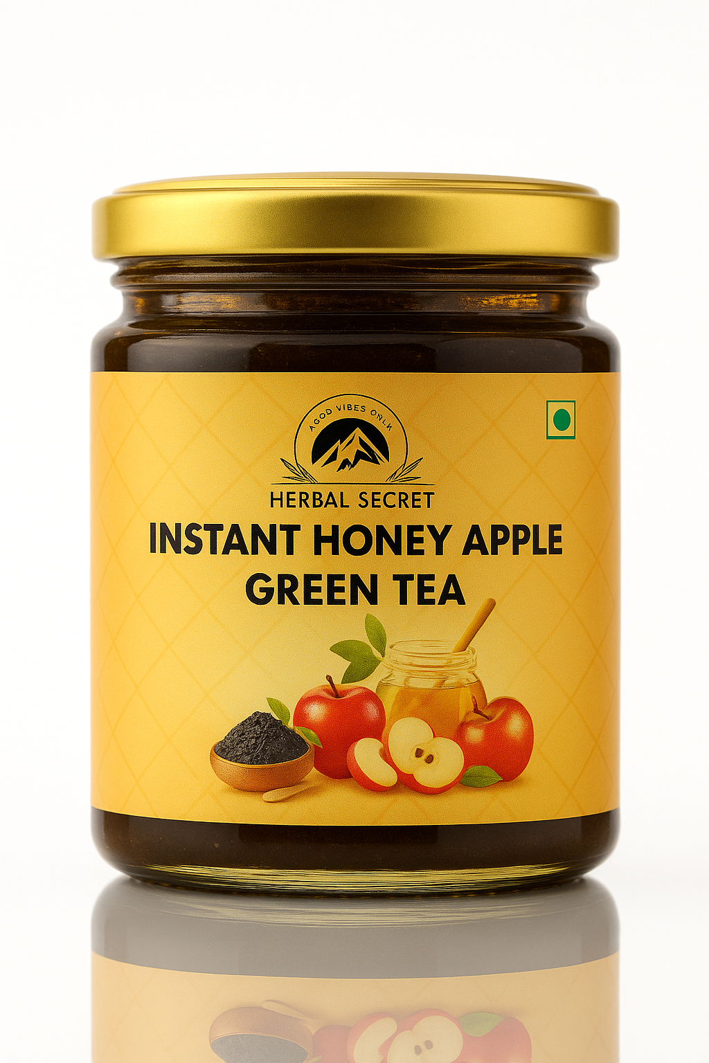 Herbal Secret Instant Honey Apple Green Tea